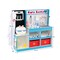 Kids Wooden Medical Center Playset Doctor’s Office Toy with 29 Accessories, ECG & X-Ray Station, Storage Drawers